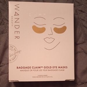 Wander Beauty Baggage Claim Gold Eye Masks